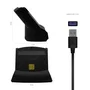 Aisens Lector de Tarjeta Inteligente DNI ASCR-SN05-BK Negro